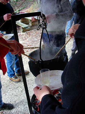 Fondue en marmite